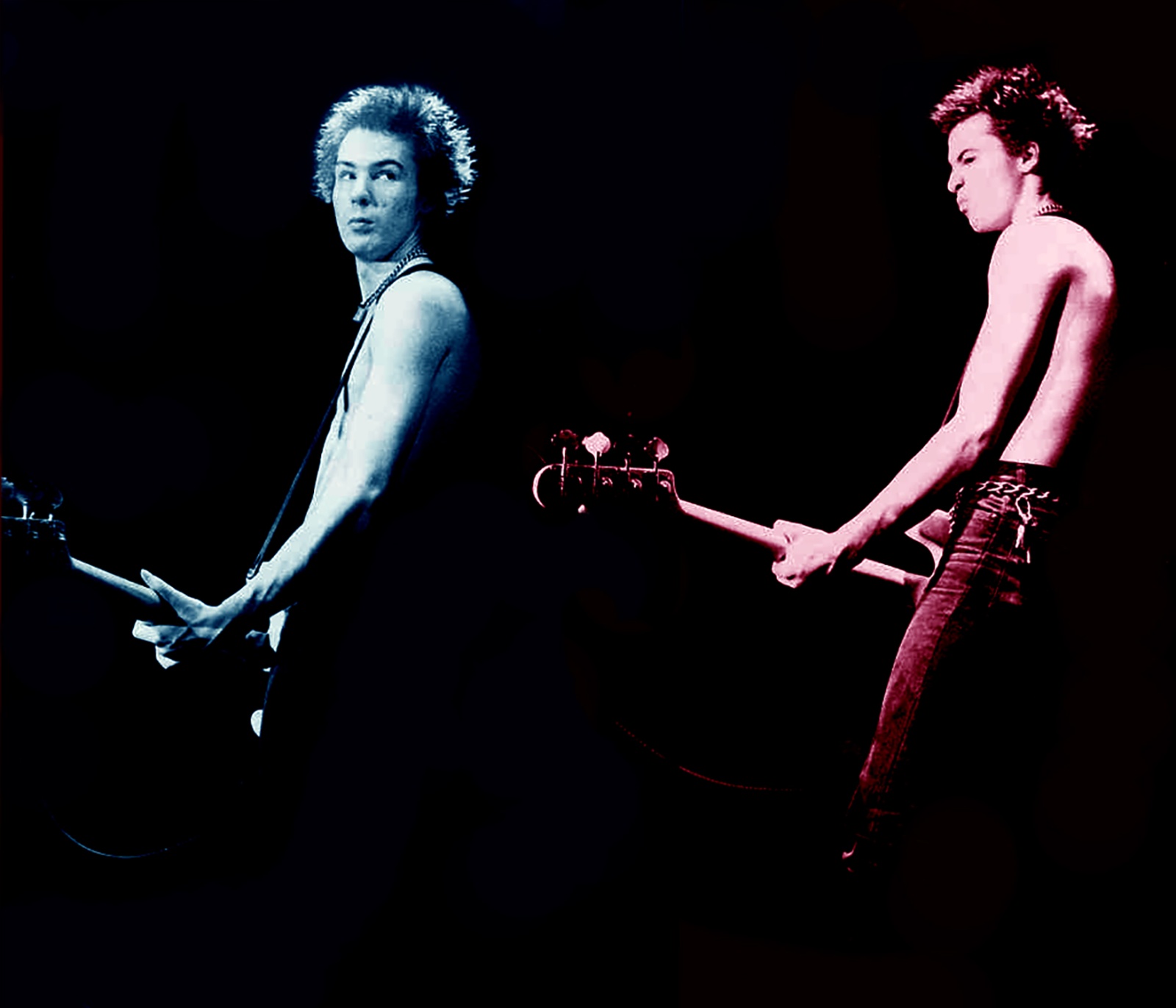 Sid Vicious on stage 77 
